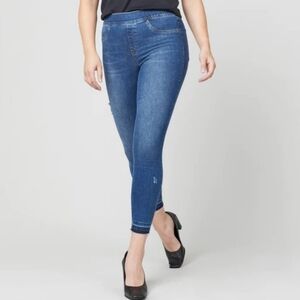 Spanx Distressed Skinny Jeans Leggings Jeggings Women S Blue Stretch (26x27) New
